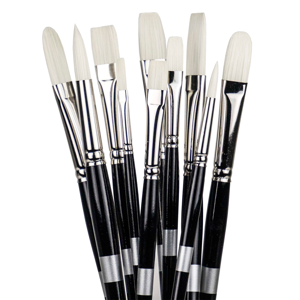 Trekell Opal Synthetic Hog Bristle Brush - For Oil & Acrylic Paints